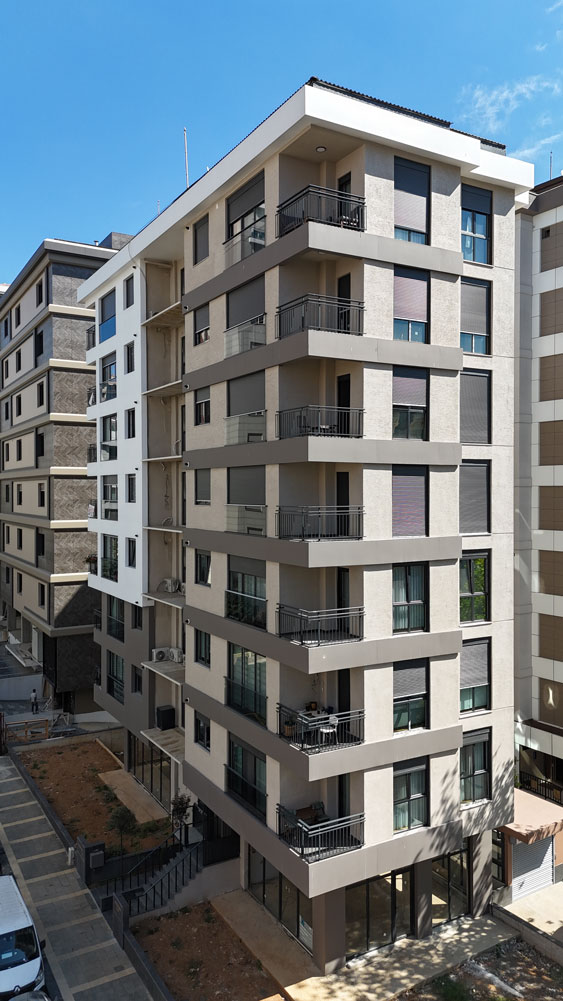 Sunsetpark Akasya projesinin modern dış cephesi