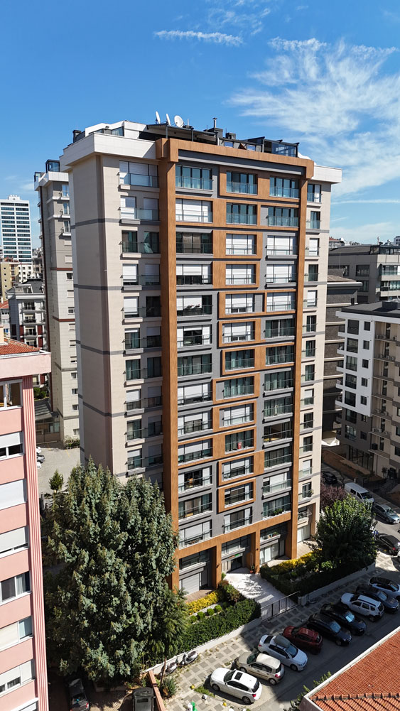 Sunsetpark Caddebostan projesinin dış cephe görünümü
